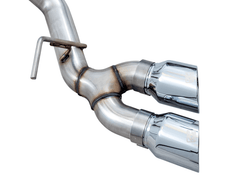 AWE Tuning - AWE Tuning 09-18 RAM 1500 5.7L (w/Cutouts) 0FG Dual Rear Exit Cat-Back Exhaust - Chrome Silver Tips - Demon Performance