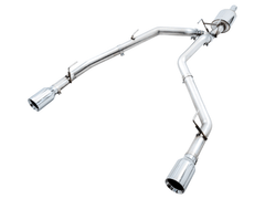 AWE Tuning - AWE Tuning 09-18 RAM 1500 5.7L (w/Cutouts) 0FG Dual Rear Exit Cat-Back Exhaust - Chrome Silver Tips - Demon Performance