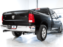 AWE Tuning - AWE Tuning 09-18 RAM 1500 5.7L (w/o Cutout) 0FG Dual Rear Exit Cat-Back Exhaust - Chrome Silver Tips - Demon Performance