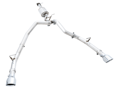 AWE Tuning - AWE Tuning 19-21 RAM 1500 5.7L (w/Cutouts) 0FG Dual Rear Exit Cat-Back Exhaust - Chrome Silver Tips - Demon Performance
