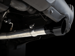 AWE Tuning - AWE Tuning 19-21 RAM 1500 5.7L (w/Cutouts) 0FG Dual Rear Exit Cat-Back Exhaust - Diamond Black Tips - Demon Performance