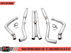 AWE Tuning - AWE Tuning 2015+ Dodge Challenger 6.4L/6.2L Supercharged Track Edition Exhaust - Use Stock Tips - Demon Performance