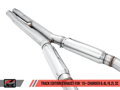 AWE Tuning - AWE Tuning 2015+ Dodge Charger 6.4L/6.2L Supercharged Track Edition Exhaust - Chrome Silver Tips - Demon Performance