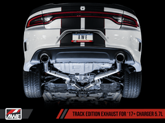 AWE Tuning - AWE Tuning 2017+ Dodge Charger 5.7L Track Edition Exhaust - Chrome Silver Tips - Demon Performance