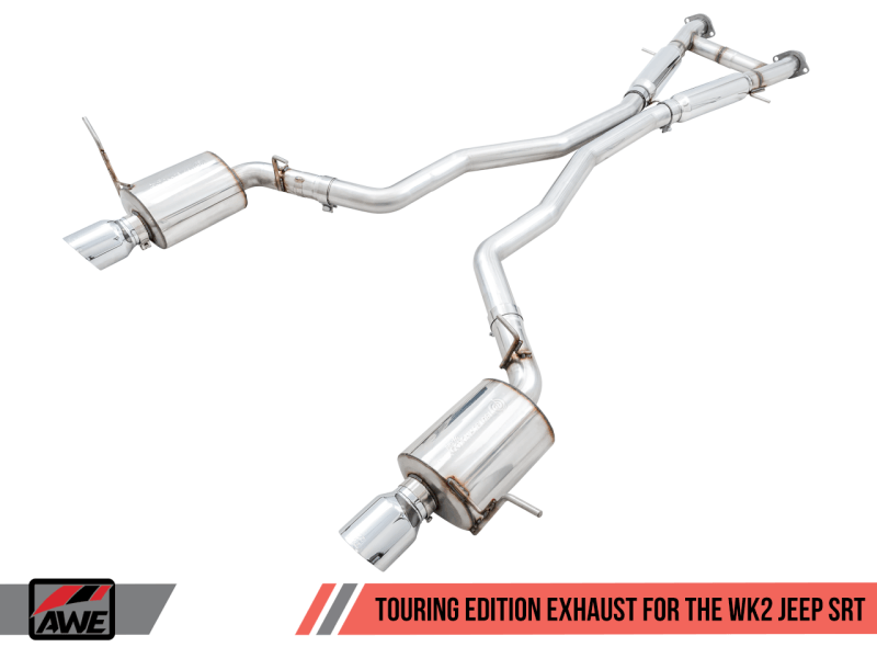 AWE Tuning - AWE Tuning 2020 Jeep Grand Cherokee SRT Touring Edition Exhaust - Chrome Silver Tips - Demon Performance