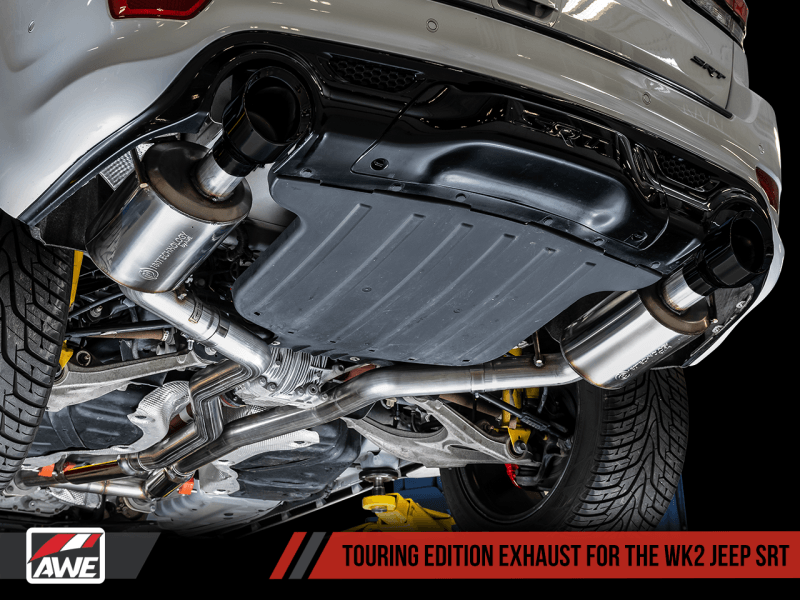 AWE Tuning - AWE Tuning 2020 Jeep Grand Cherokee SRT Touring Edition Exhaust - Diamond Black Tips - Demon Performance