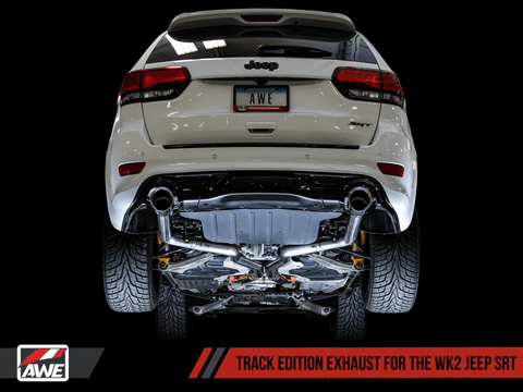 AWE Tuning - AWE Tuning 2020 Jeep Grand Cherokee SRT Track Edition Exhaust - Chrome Silver Tips - Demon Performance