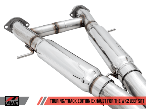 AWE Tuning - AWE Tuning 2020 Jeep Grand Cherokee SRT Track Edition Exhaust - Chrome Silver Tips - Demon Performance