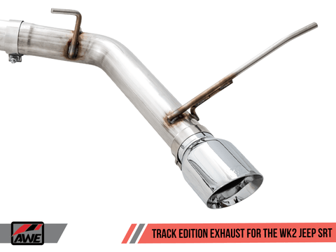AWE Tuning - AWE Tuning 2020 Jeep Grand Cherokee SRT Track Edition Exhaust - Chrome Silver Tips - Demon Performance