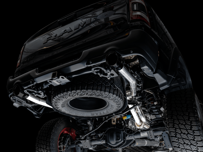 AWE Tuning - AWE Tuning 2021 RAM 1500 TRX 0FG Cat-Back Exhaust - Diamond Black Tips - Demon Performance
