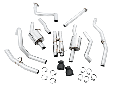 AWE Tuning - AWE Tuning 2021 RAM 1500 TRX 0FG Cat-Back Exhaust - Diamond Black Tips - Demon Performance