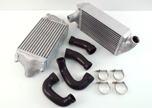 AWE Tuning - AWE Tuning 997TT/GT2 Performance Intercoolers - Black Hoses - Demon Performance