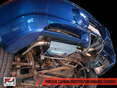 AWE Tuning - AWE Tuning Optional Porsche 987 Cayman/S Boxster/S Muffler Tip Set - Diamond Black - Demon Performance