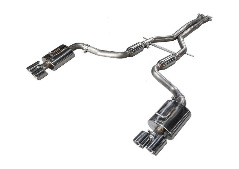 AWE Tuning - AWE Tuning Panamera 2/4 Track Edition Exhaust (2011-2013) - w/Chrome Silver Tips - Demon Performance