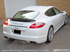 AWE Tuning - AWE Tuning Panamera Turbo Performance Exhaust System Touring Edition Polished Silver Tips - Demon Performance