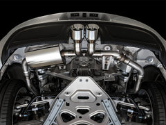 AWE Tuning - AWE Tuning Porsche 718 Boxster / Cayman SwitchPath Exhaust (PSE Only) - Chrome Silver Tips - Demon Performance