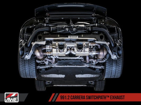 AWE Tuning - AWE Tuning Porsche 911 (991.2) Carrera / S SwitchPath Exhaust for PSE Cars - Chrome Silver Tips - Demon Performance