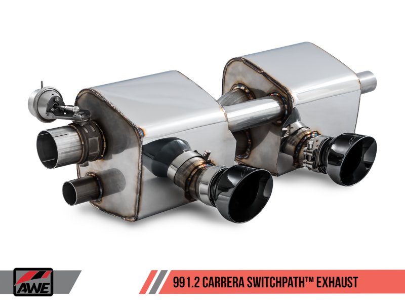 AWE Tuning - AWE Tuning Porsche 911 (991.2) Carrera / S SwitchPath Exhaust for PSE Cars - Chrome Silver Tips - Demon Performance
