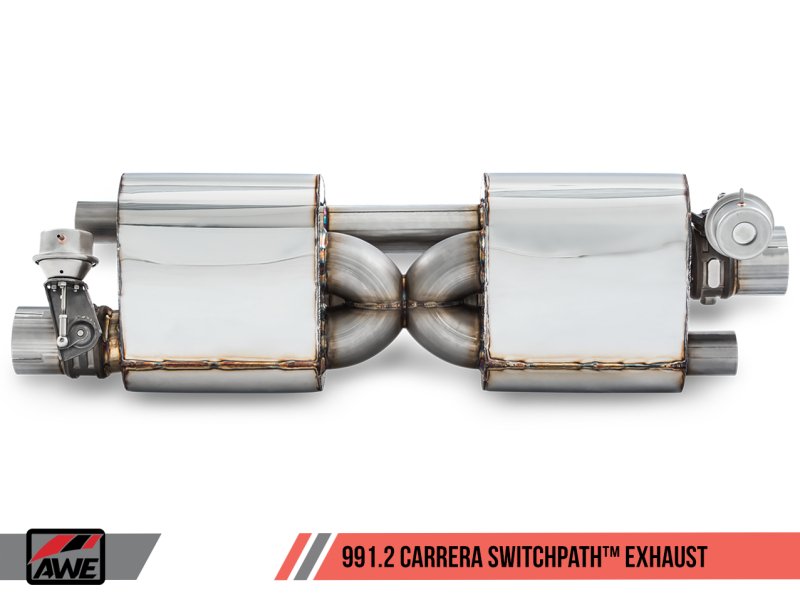 AWE Tuning - AWE Tuning Porsche 911 (991.2) Carrera / S SwitchPath Exhaust for PSE Cars - Diamond Black Tips - Demon Performance