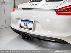 AWE Tuning - AWE Tuning Porsche 981 Performance Exhaust System - w/Diamond Black Tips - Demon Performance