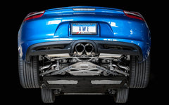 AWE Tuning - AWE Tuning Porsche 981 Performance Exhaust System - w/Diamond Black Tips - Demon Performance