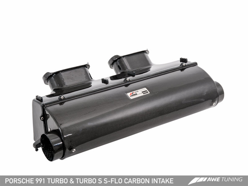 AWE Tuning - AWE Tuning Porsche 991 (991.2) Turbo and Turbo S S-FLO Carbon Intake - Demon Performance