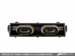 AWE Tuning - AWE Tuning Porsche 991 (991.2) Turbo and Turbo S S-FLO Carbon Intake - Demon Performance