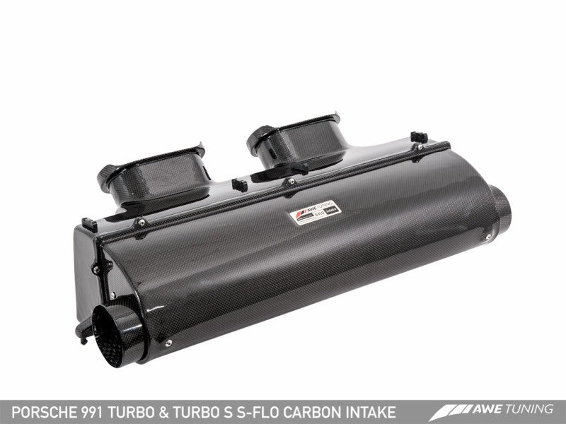 AWE Tuning - AWE Tuning Porsche 991 (991.2) Turbo and Turbo S S-FLO Carbon Intake - Demon Performance