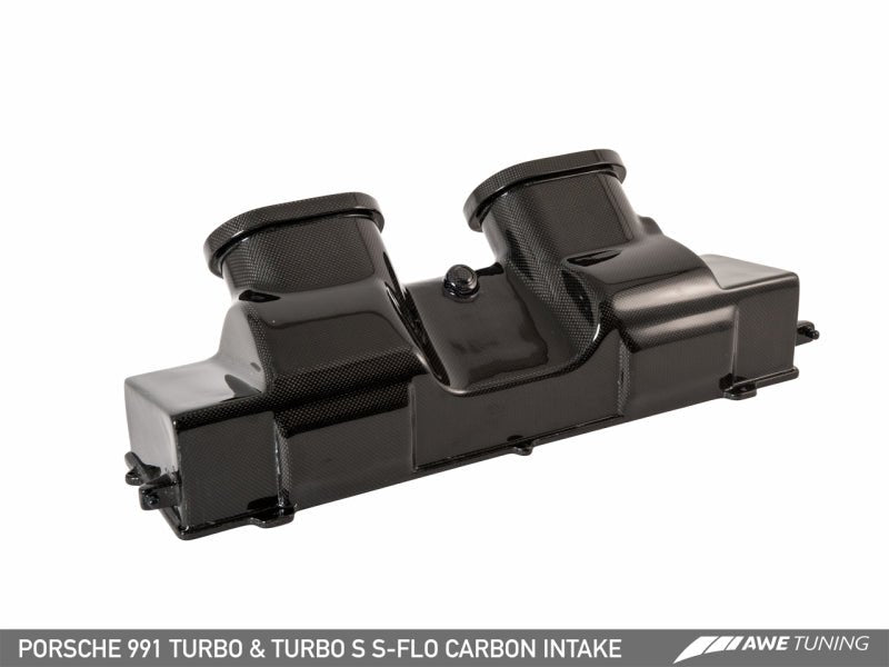 AWE Tuning - AWE Tuning Porsche 991 (991.2) Turbo and Turbo S S-FLO Carbon Intake - Demon Performance