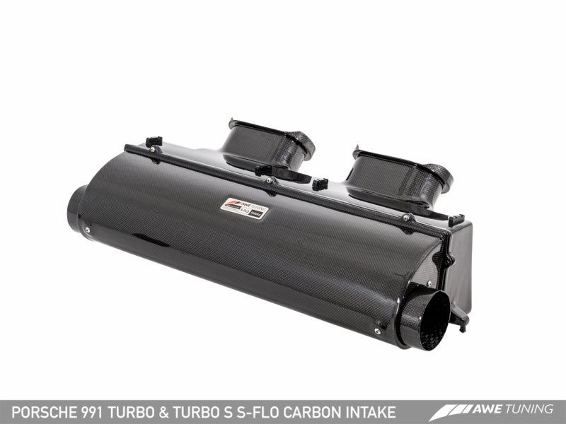 AWE Tuning - AWE Tuning Porsche 991 (991.2) Turbo and Turbo S S-FLO Carbon Intake - Demon Performance