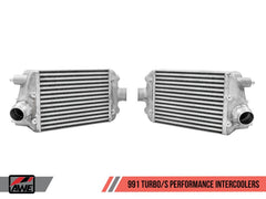 AWE Tuning - AWE Tuning Porsche 991 (991.2) Turbo/Turbo S Performance Intercooler Kit - Demon Performance