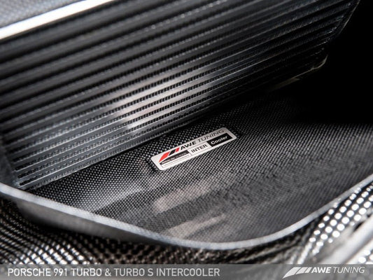 AWE Tuning - AWE Tuning Porsche 991 (991.2) Turbo/Turbo S Performance Intercooler Kit - Demon Performance