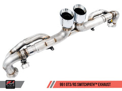 AWE Tuning - AWE Tuning Porsche 991 GT3 / RS SwitchPath Exhaust - Chrome Silver Tips - Demon Performance