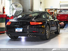AWE Tuning - AWE Tuning Porsche 991 SwitchPath Exhaust for PSE Cars Chrome Silver Tips - Demon Performance