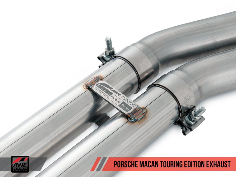 AWE Tuning - AWE Tuning Porsche Macan Touring Edition Exhaust System - Chrome Silver 102mm Tips - Demon Performance