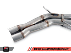 AWE Tuning - AWE Tuning Porsche Macan Touring Edition Exhaust System - Diamond Black 102mm Tips - Demon Performance