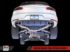 AWE Tuning - AWE Tuning Porsche Macan Track Edition Exhaust System - Chrome Silver 102mm Tips - Demon Performance