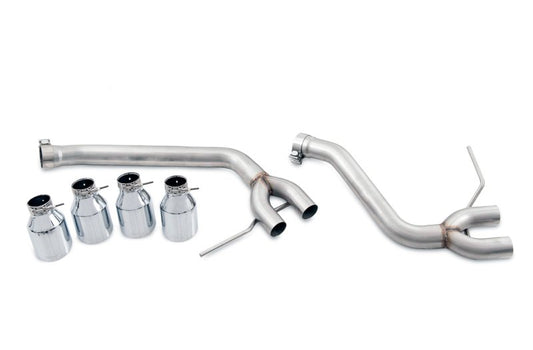 AWE Tuning - AWE Tuning Porsche Macan Track Edition Exhaust System - Chrome Silver 102mm Tips - Demon Performance