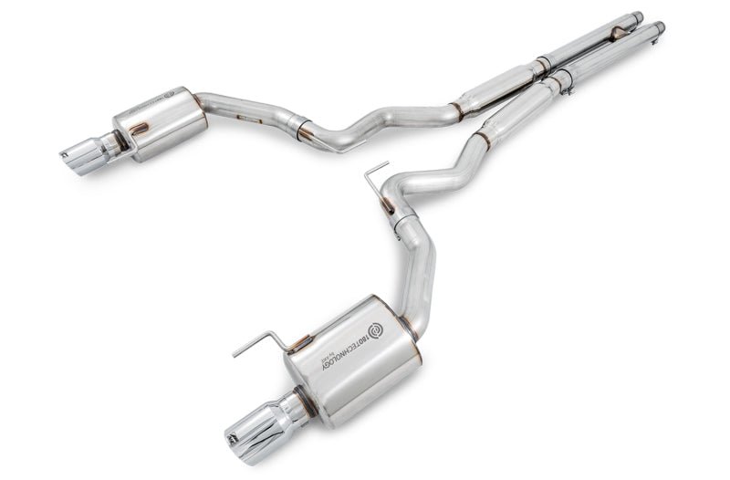 AWE Tuning - AWE Tuning S550 Mustang GT Cat-back Exhaust - Touring Edition (Chrome Silver Tips) - Demon Performance