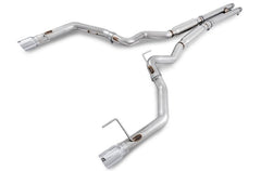 AWE Tuning - AWE Tuning S550 Mustang GT Cat-back Exhaust - Track Edition (Chrome Silver Tips) - Demon Performance
