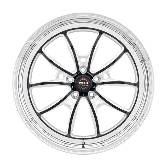 Weld S80 20x9 / 5x115 BP / 6.3in BS Black Wheel (High Pad) - Non-Beadlock