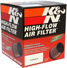 K&N Filter Universal Clamp-On Filter-Round Tapered 2.75in Flange ID x 6in Base OD x 5in Top OD