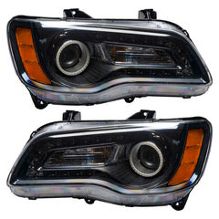 Oracle 11-14 Chrysler 300C SMD HL - Black - NON HID - ColorSHIFT w/o Controller