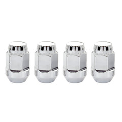 McGard Hex Lug Nut (Cone Seat Bulge Style) 1/2-20 / 3/4 Hex / 1.45in. Length (4-pack) - Chrome