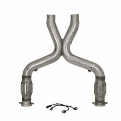 BBK - BBK 11-14 Mustang 5.0 Short Mid X Pipe With Catalytic Converters 3.0 For BBK Long Tube Headers - Demon Performance