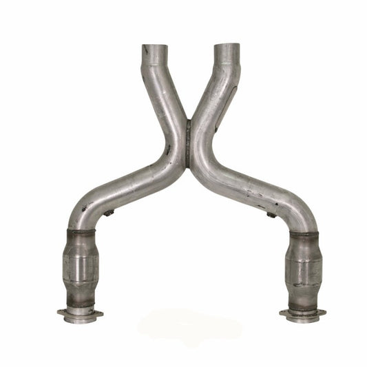 BBK - BBK 11-14 Mustang 5.0 Short Mid X Pipe With Catalytic Converters 3.0 For BBK Long Tube Headers - Demon Performance