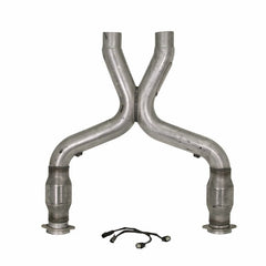 BBK - BBK 11-14 Mustang 5.0 Short Mid X Pipe With Catalytic Converters 3.0 For BBK Long Tube Headers - Demon Performance