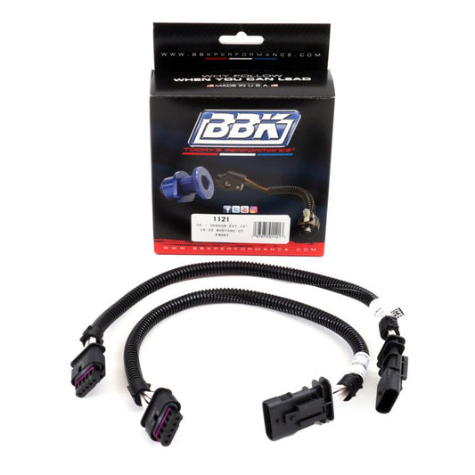 BBK - BBK 18-20 Ford Mustang GT O2 Sensor Wire Harness Extensions 16in (Pair) - Demon Performance