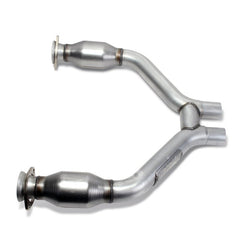 BBK - BBK 2015-16 Mustang V6 Short Mid H Pipe With Converters (To Be Used With 1642 Series Headers) - Demon Performance