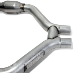 BBK - BBK 2015-16 Mustang V6 Short Mid H Pipe With Converters (To Be Used With 1642 Series Headers) - Demon Performance